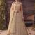 Beige Net Embroidered Lehenga Set