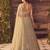Beige Net Embroidered Lehenga Set