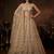 Beige Net Embroidered Lehenga Set