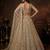 Beige Net Embroidered Lehenga Set