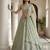 Light Green Net Embroidered Lehenga Set