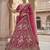 Rani Pink Silk Embroidered Lehenga Set