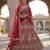 Red Silk Embroidered Lehenga Set