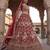 Red Silk Embroidered Lehenga Set