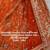 Orange Silk Embroidered Lehenga Set
