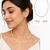 Freshwater pearl necklace and stud earrings set, multi-colour, rice shape, with lobster clasp