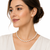 Pearl necklace and stud earrings jewellery set, white, silver beads, lobster clasp, women