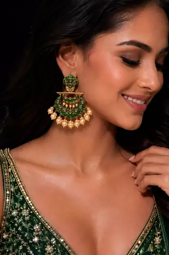 Traditional Wedding Wear Dangler Earrings