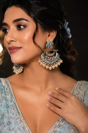 Imperial heritage polki dangler earrings