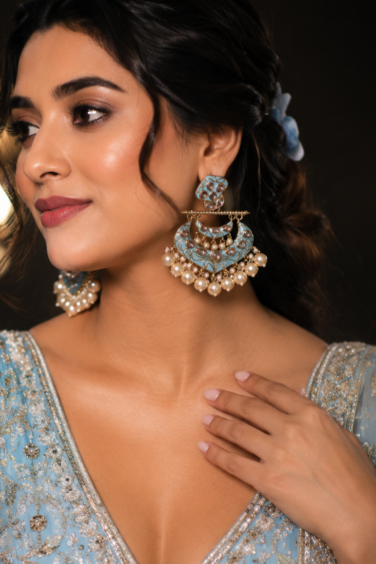 Imperial heritage polki dangler earrings