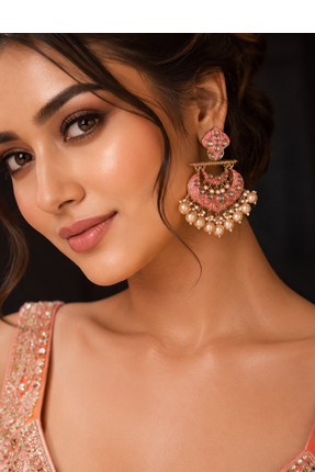 Antique gold heritage dangler earrings 2