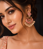 Antique gold heritage dangler earrings