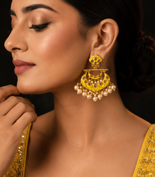 Royal celebration polki dangler earrings