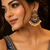 Statement meenakari pearl drop dangler earrings
