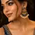Statement meenakari pearl drop dangler earrings