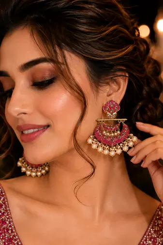 Royal festive chandbali dangler earrings