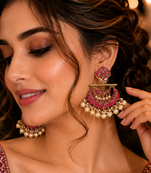 Royal festive chandbali dangler earrings