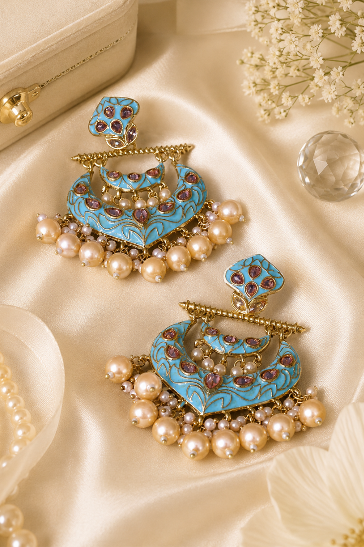 Imperial heritage polki dangler earrings