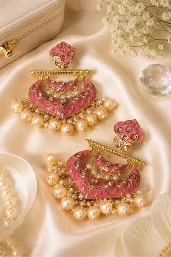 Antique gold heritage dangler earrings