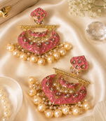 Antique gold heritage dangler earrings