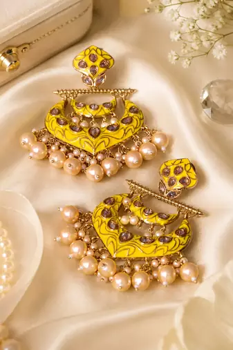Royal celebration polki dangler earrings