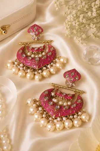 Royal festive chandbali dangler earrings