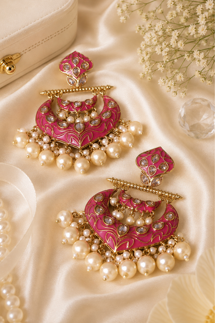 Royal festive chandbali dangler earrings