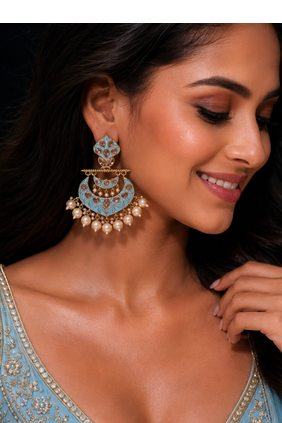 Imperial heritage polki dangler earrings 4