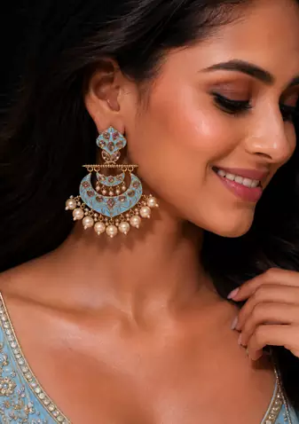 Imperial heritage polki dangler earrings