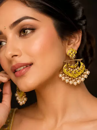 Royal celebration polki dangler earrings