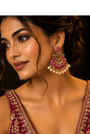 Royal festive chandbali dangler earrings 3