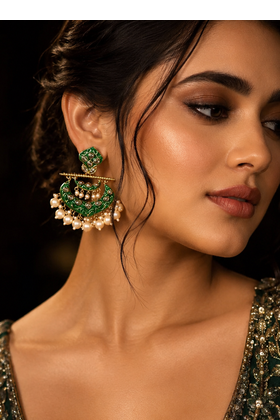 Traditional Wedding Wear Dangler Earrings 5