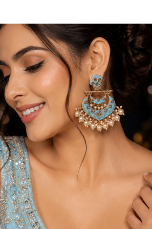 Imperial heritage polki dangler earrings 5
