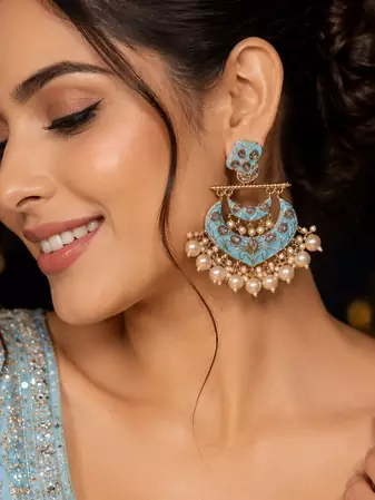 Imperial heritage polki dangler earrings
