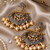 Grand heritage polki pearl drop earrings