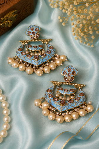 Imperial heritage polki dangler earrings