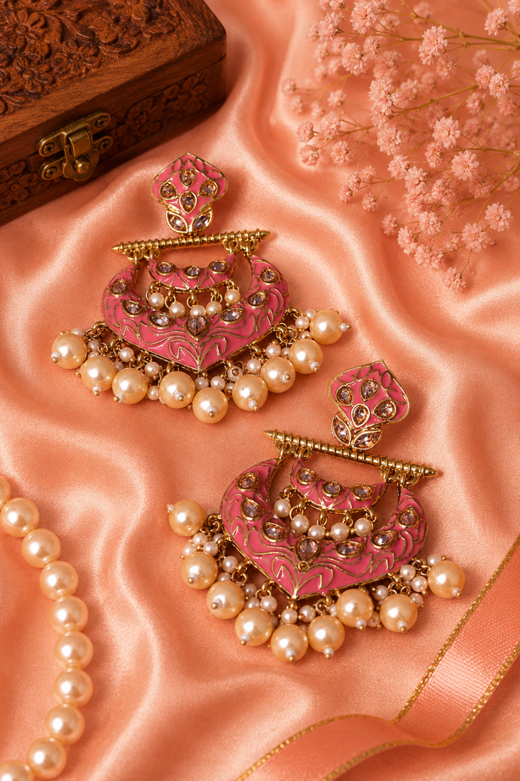 Antique gold heritage dangler earrings