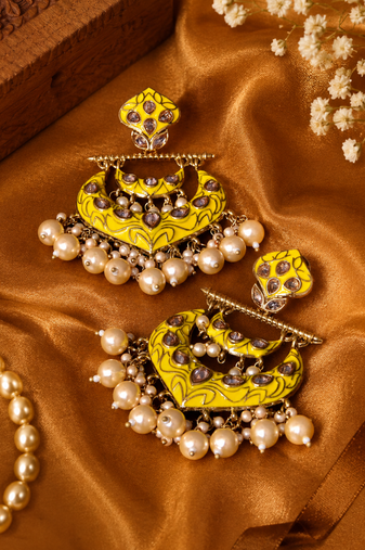 Royal celebration polki dangler earrings