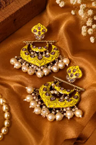 Royal celebration polki dangler earrings
