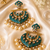 Imperial polki and pearl chandbali earrings
