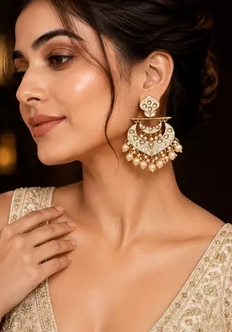 Heritage antique gold dangler earrings