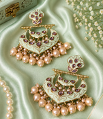 Heritage antique gold dangler earrings