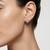 925 sterling silver Diamond Lattice Fan Stud Earrings