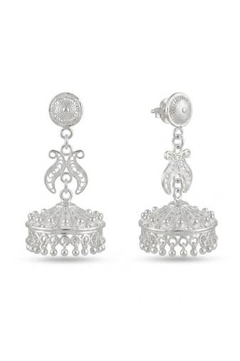 925 sterling silver Filigree Jhumka Drop Earrings