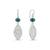 925 sterling silver Turquoise & Filigree Drop Earrings