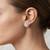 925 sterling silver Round Diamond Cluster Halo Stud Earrings
