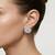 925 sterling silver Marquise Diamond Floral Stud Earrings