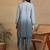 Women's lucknowi chikankari hand embroidered floral motifs modal kurta with dhoti pants