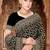 Black zari embroidered work georgette designer saree for women