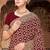 Maroon zari embroidered work georgette designer saree for women